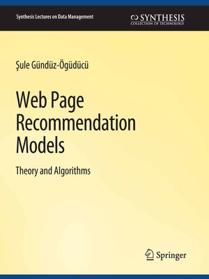 cover image of Web Page Recommendation Models